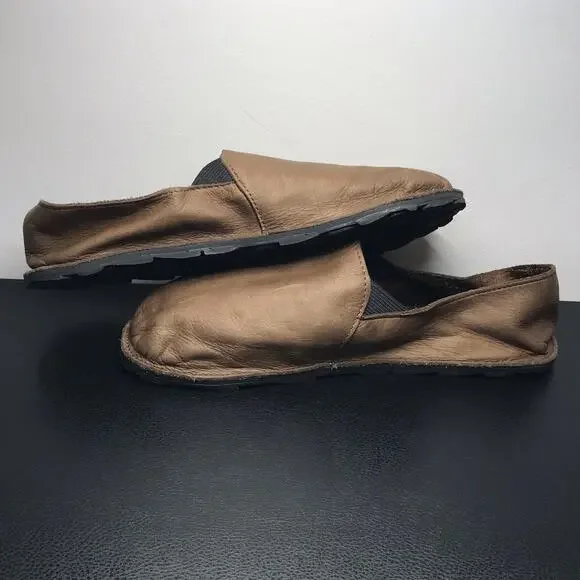 Unshoes Vida Soft Leather Brown Barefoot Style Slip On Shoes M 10 W 11 Unisex - Picture 13 of 16